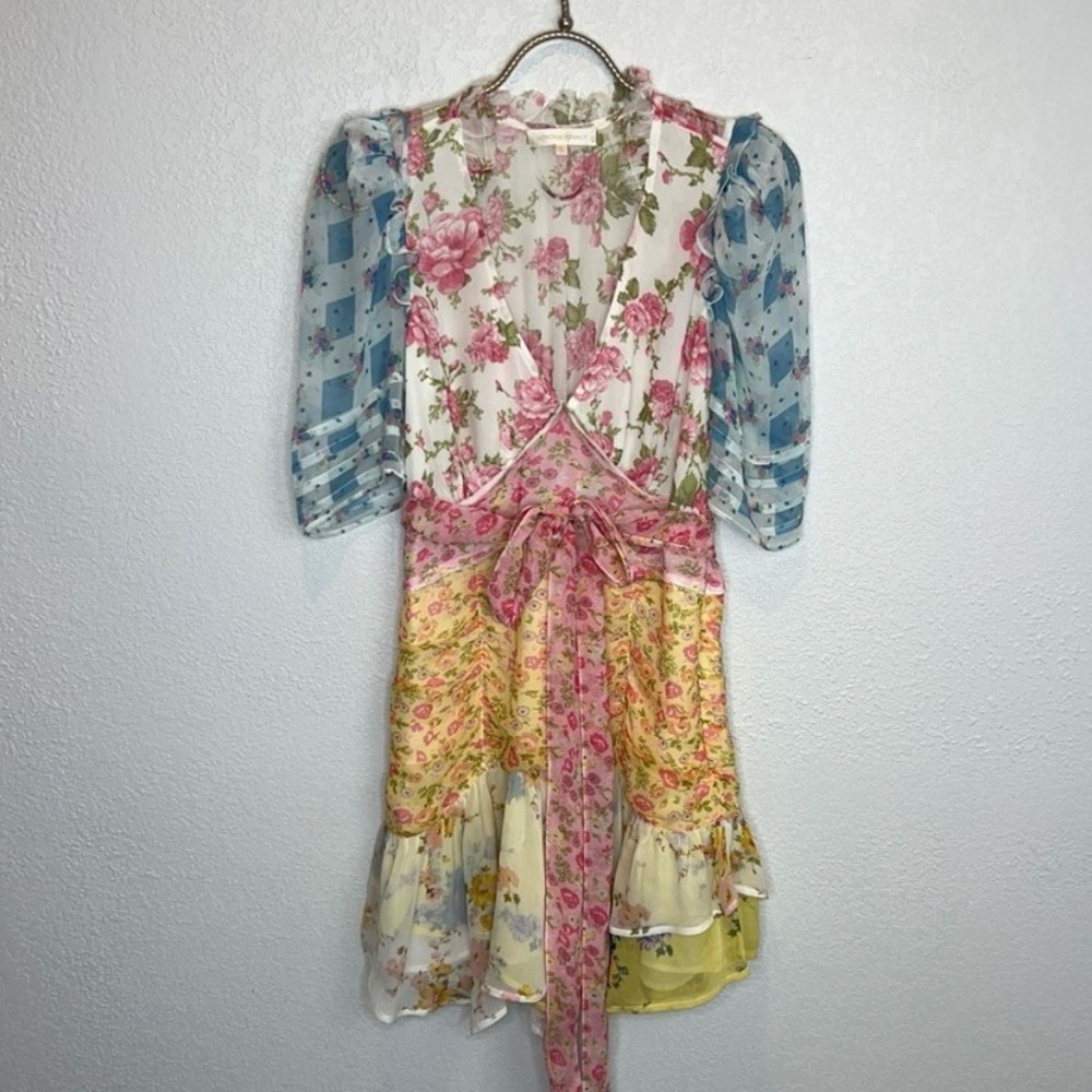 LoveShackFancy Arlo Patchwork Dress